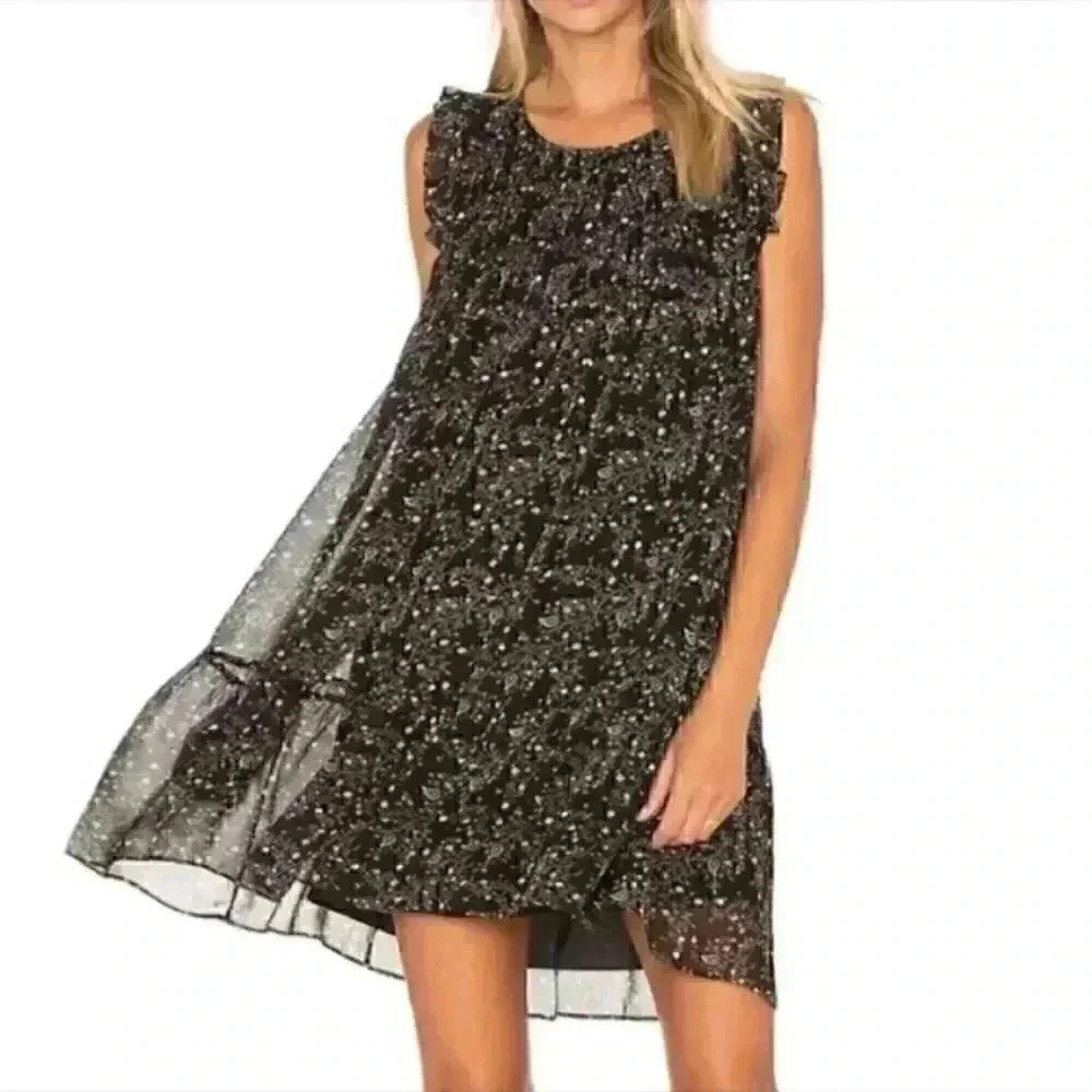 New with tags joie Tahoma silk dress in caviar